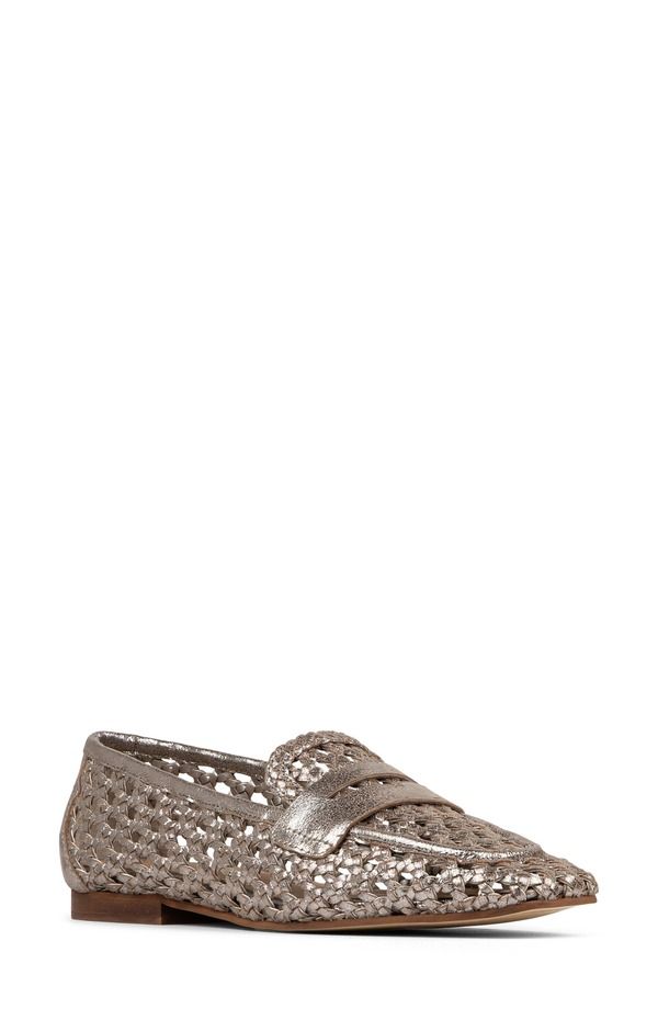 ドナルドプリネール レディース シューズ スリッポン・ローファー Donald Pliner Naolin Penny Loafer Pewter ピューター
