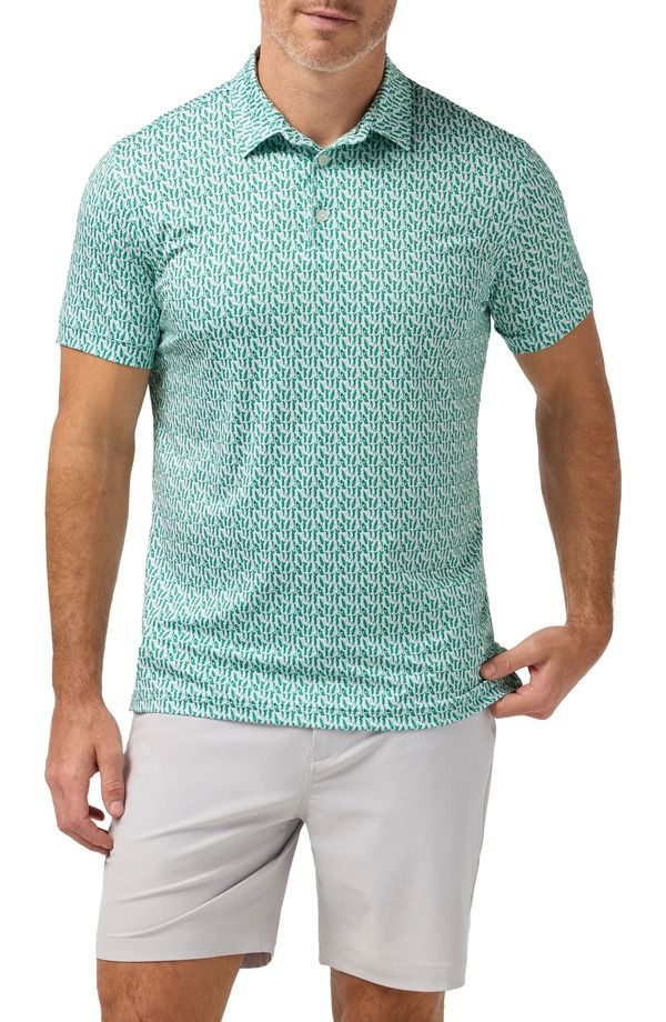 ミズンメイン メンズ トップス ポロシャツ MizzenMain Versa Trim Fit Performance Golf Polo Golf Green Swing Easy Outline