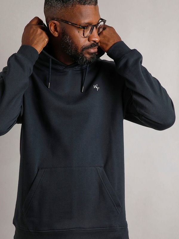 ウィアードフィッシュ メンズ アウター パーカー・スウェット Weird Fishugo Branded Popover Hoodie Navy ネイビー
