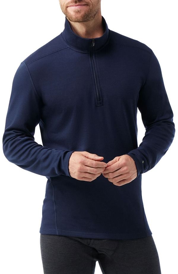 スマートウール メンズ アウター パーカー・スウェット ハーフジップ Smartwool Classic Thermal Merino Base Layer Quarter Zipullover De