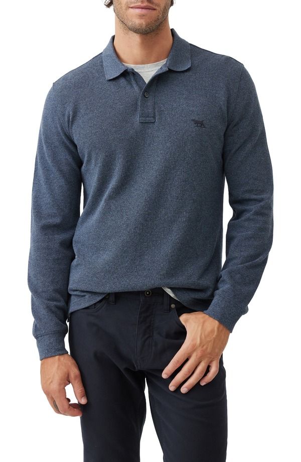 ロッドアンドグン メンズ トップス ポロシャツ Rodd Gunn Piqu Polo Marine