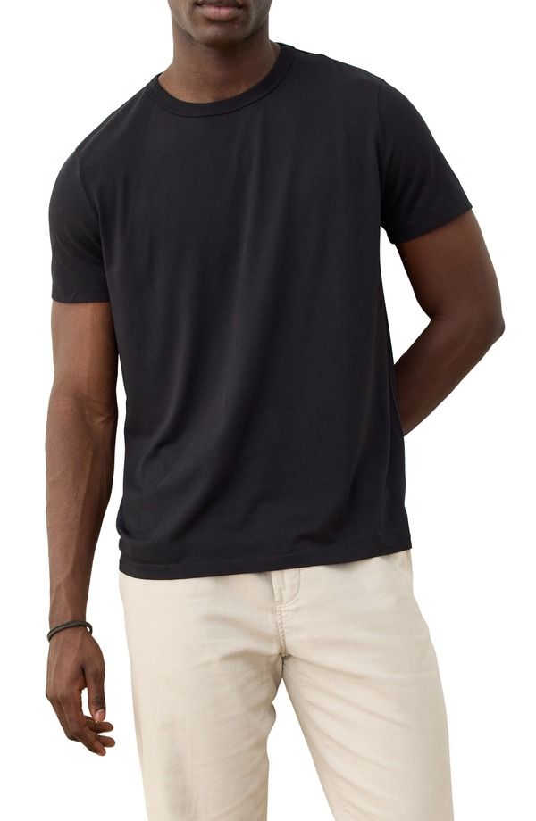 マリーン レイヤー メンズ トップス Tシャツ クルーネック Marine Layer Signature Crewneck TShirt Black ブラック