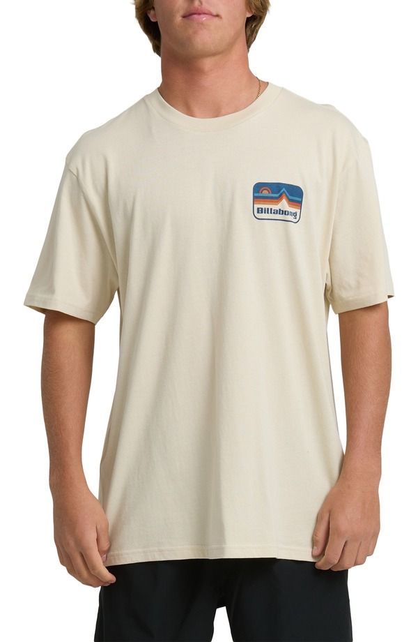 ビラボン メンズ トップス Tシャツ コットン グラフィック Billabong Range Organicotton Graphic TShirt Oatmeal オートミール