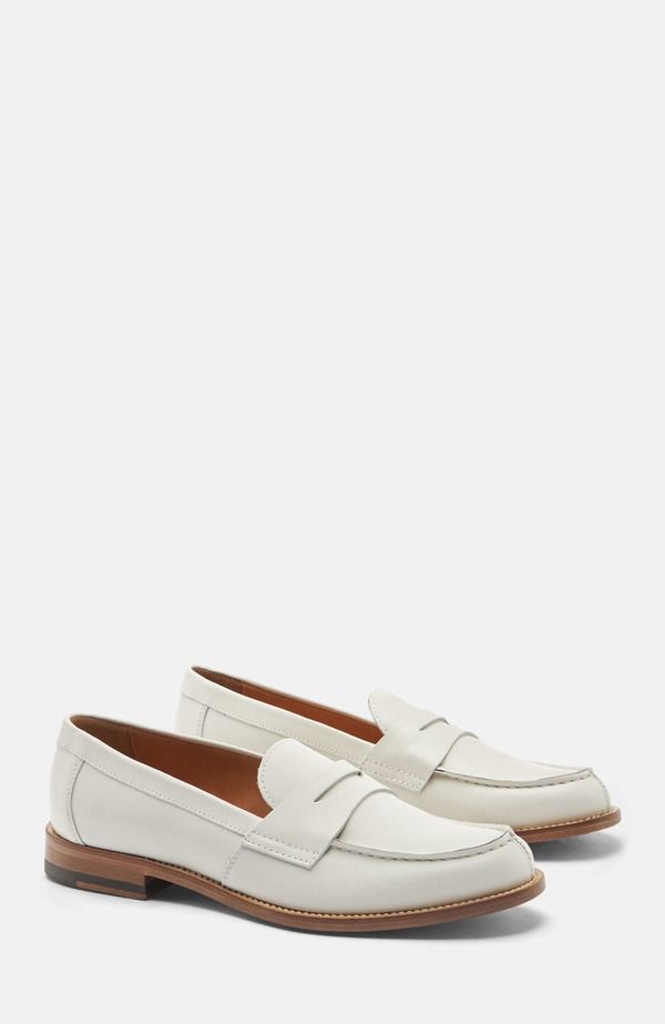 スカロッソ レディース シューズ スリッポン・ローファー SCAROSSO Harper Loafers White Calf Leather ホワイト