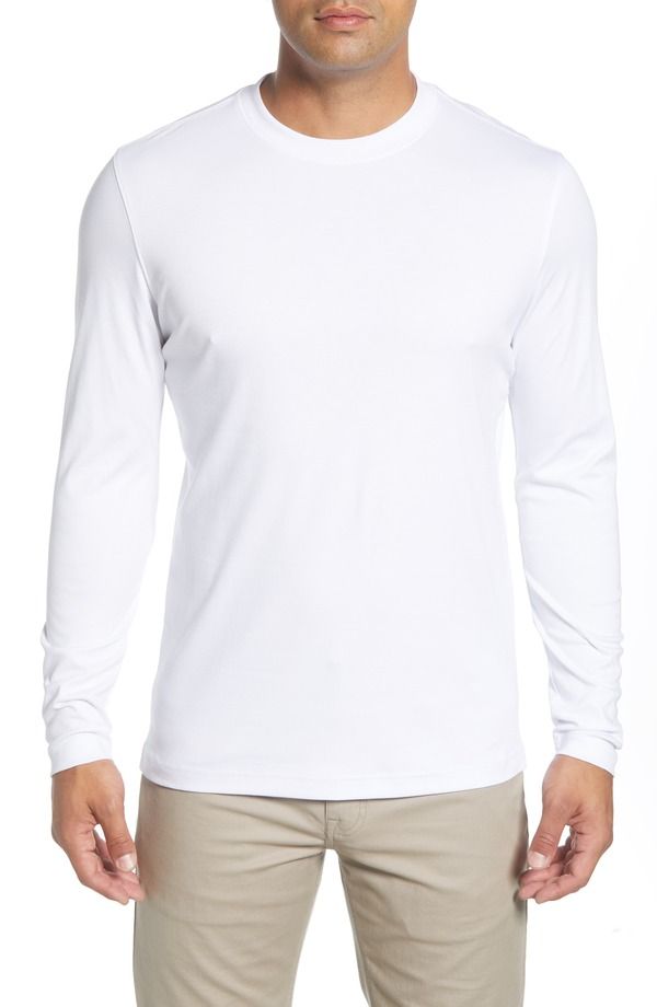 ロバートバラケット メンズ トップス Tシャツ Robert Barakett Georgia Long Sleeve TShirt White ホワイト
