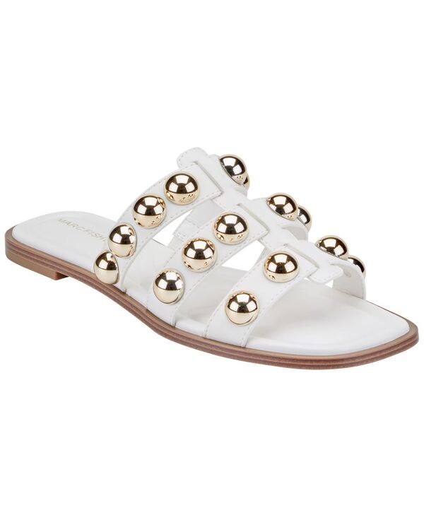 マークフィッシャー レディース シューズ スリッポン・ローファー サンダル Marc Fisher Womens Zalary Ornamented Strappy SlipOn Sandals Wh