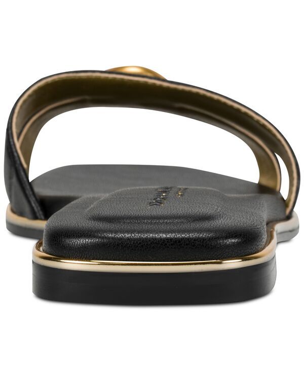 ダナ キャラン ニューヨーク レディース シューズ スリッポン・ローファー サンダル Donna Karanew York Womens Halo SlipOn Flat Sandals Black