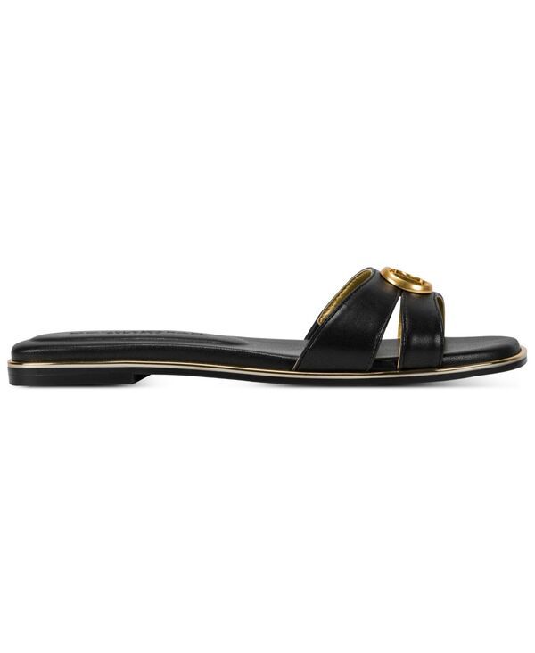 ダナ キャラン ニューヨーク レディース シューズ スリッポン・ローファー サンダル Donna Karanew York Womens Halo SlipOn Flat Sandals Black