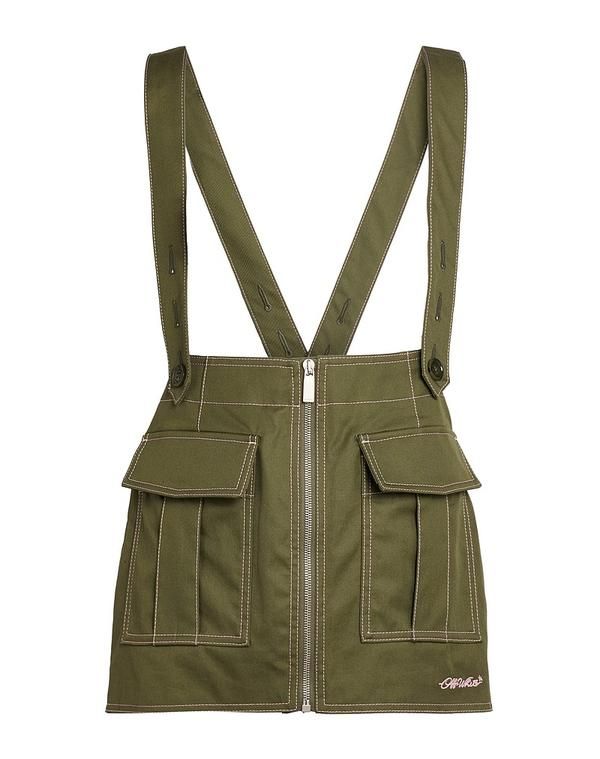 オフホワイト レディース ボトムスカート OFFWHITE ミニスカート Military Green グリーン