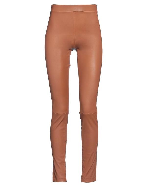 セオリー レディース ボトムス カジュアルパンツ THEORY レザーパンツ Brown ブラウン