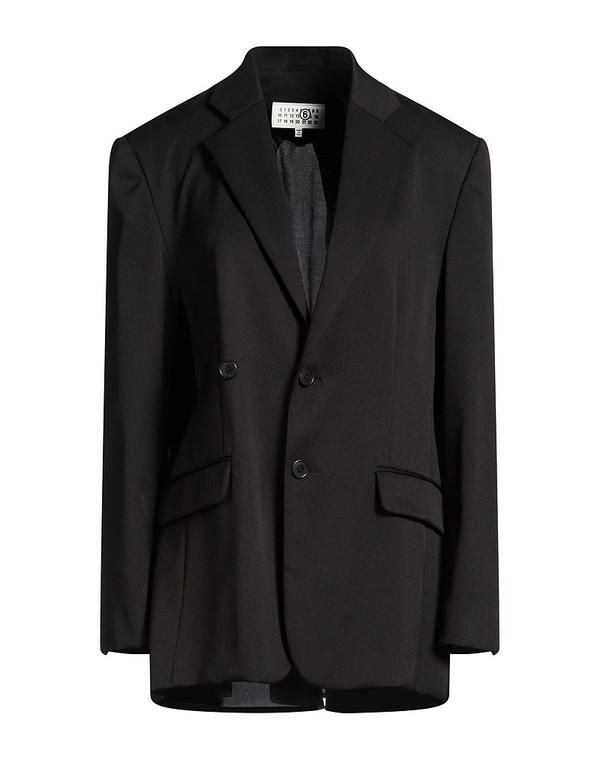 マルタンマルジェラ レディース アウター ジャケット・ブルゾン MM6 MAISON MARGIELA テーラードジャケット Black ブラック