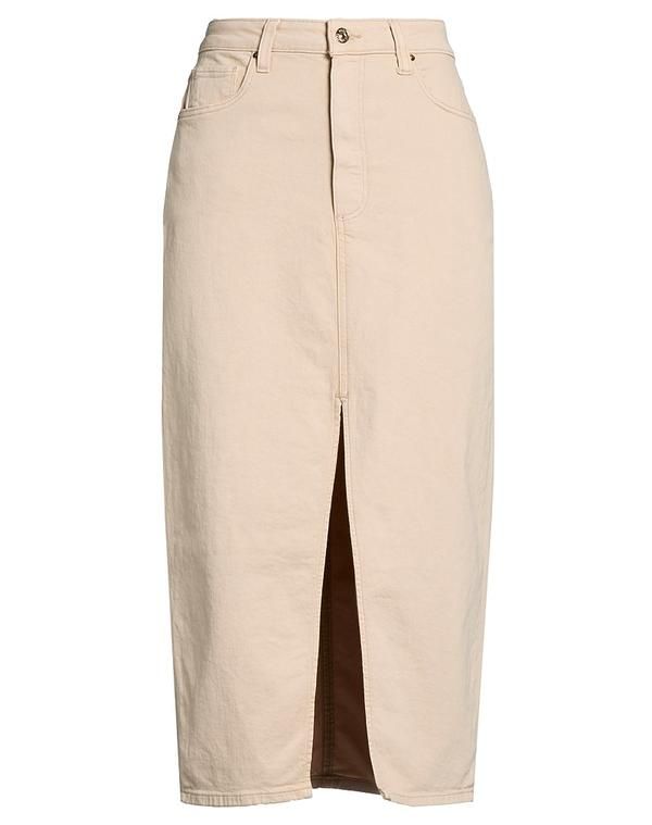 ペイジ レディース ボトムスカート PAIGE デニムスカート Beige ベージュ
