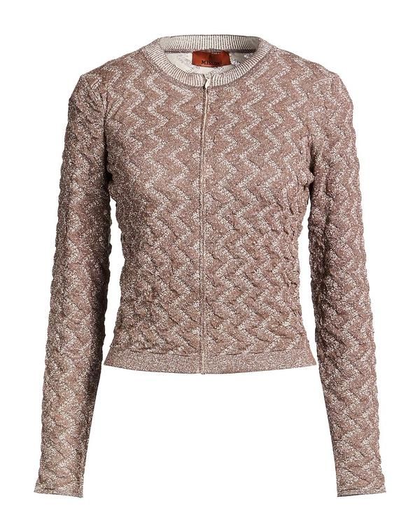 ミッソーニ レディース アウター カーディガン MISSONI カーディガン Light Brown ブラウン