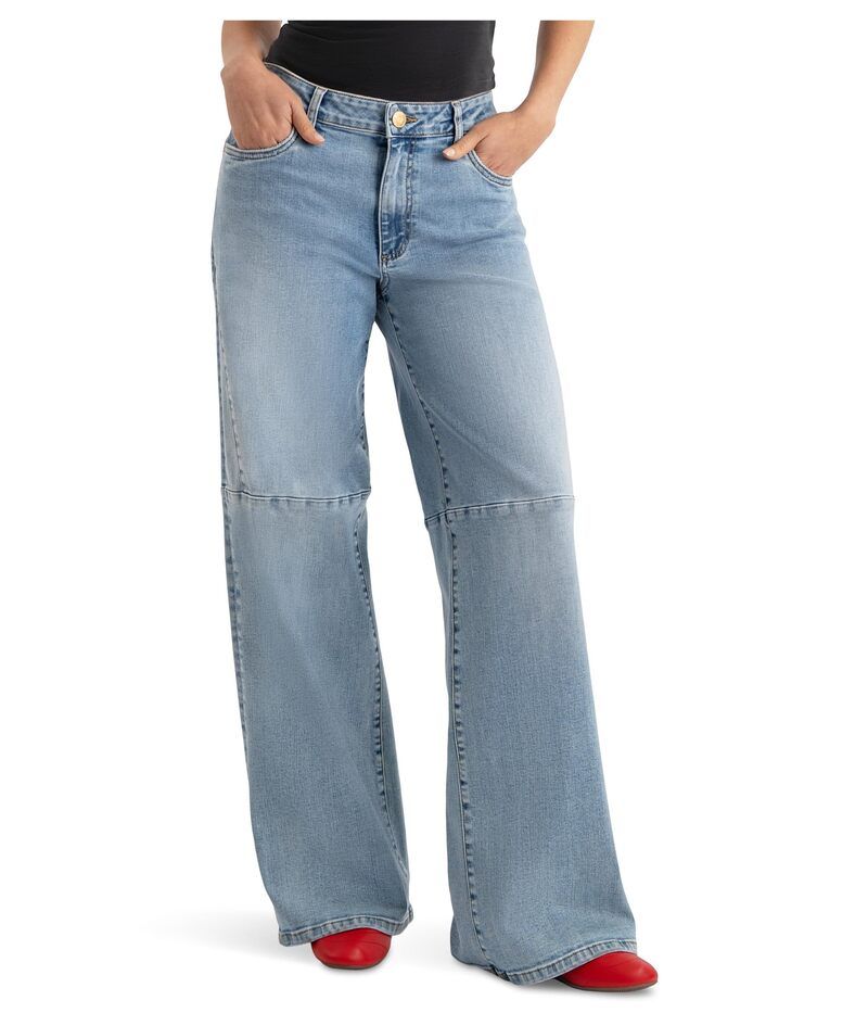 カットフロムザクロス レディース ボトムス デニムパンツ ストレート KUT from the Kloth Jodi HighRise Straight Leg Side Inset Bottom P