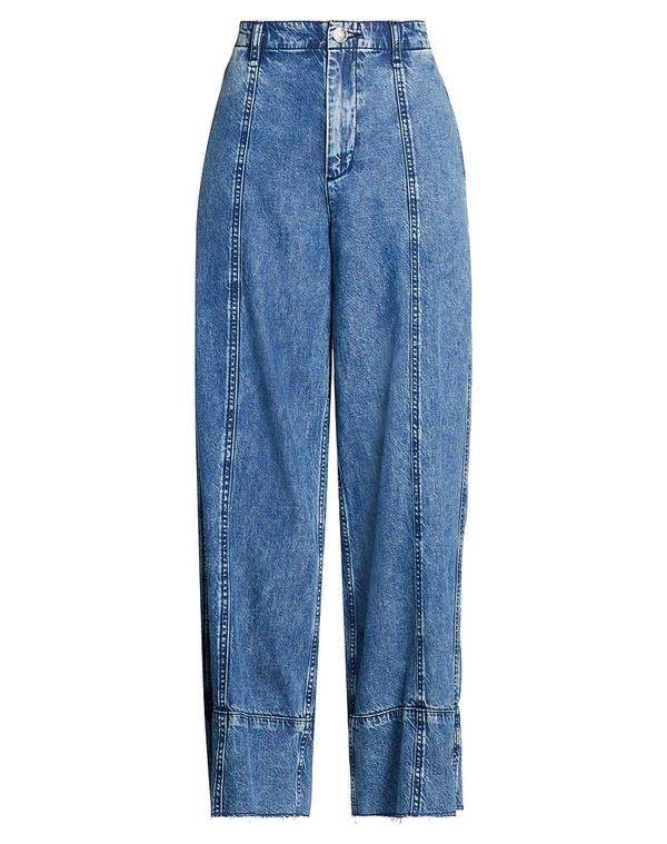 ラグアンドボーン レディース ボトムス デニムパンツ フレアワイドレッグ RAG BONE Blue ブルー