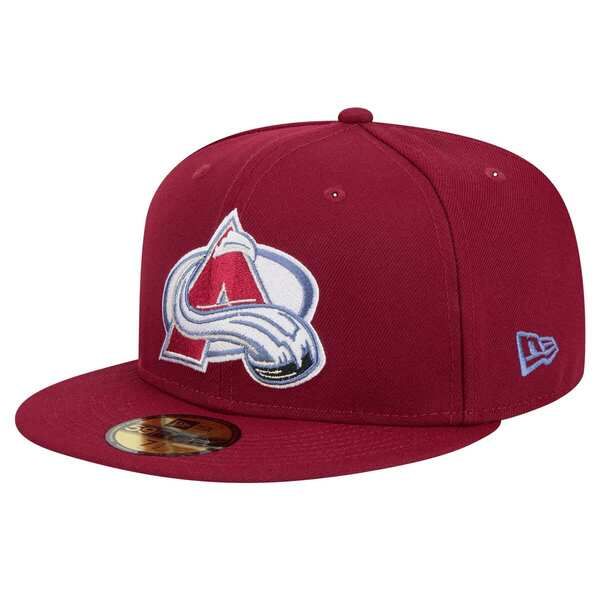 ニューエラ メンズ アクセサリー 帽子 Mens New Era Burgundy Colorado Avalanche Core 59FIFTY Fitted Hat Burgundy バーガンディ