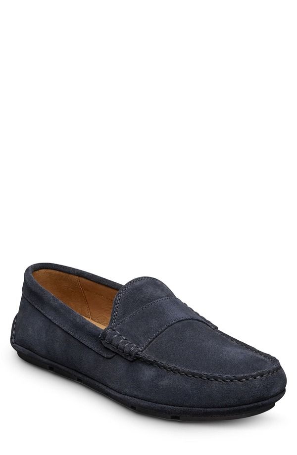 アレン エドモンズ メンズ シューズ スリッポン・ローファー Allen Edmonds Apex Driving Loafer Navy Suede ネイビー