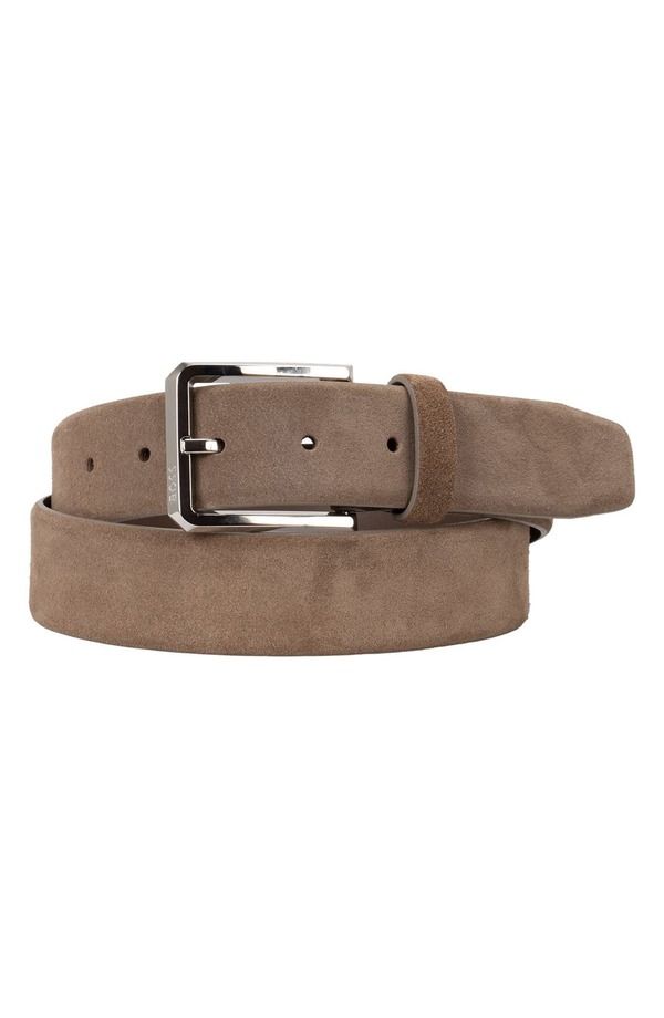 ボス メンズ アクセサリー ベルト スエード BOSS Caleb Suede Belt Medium Beige ベージュ