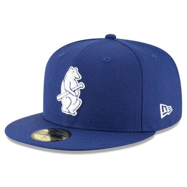 ニューエラ メンズ アクセサリー 帽子 ウール Mens New Era Royal Chicago Cubs Cooperstown Collection Wool 59FIFTY Fitted H