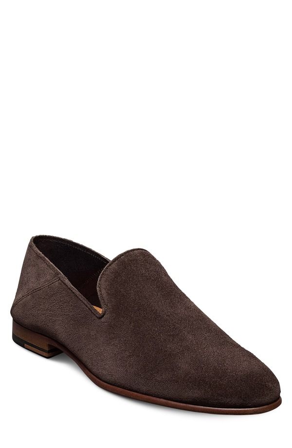 アレン エドモンズ メンズ シューズ スリッポン・ローファー Allen Edmonds Portofino Woven Loafer Bitter Chocolate Suede チョコレート