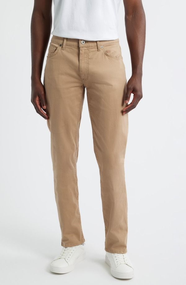 ブラックス メンズ ボトムス カジュアルパンツ ストレート Brax Cadiz Straight Leg Stretch Twill Pants Camel キャメル