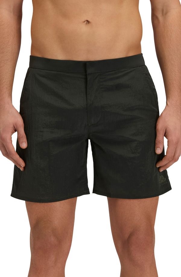 サンデッキ メンズ 水着 ハーフパンツ・ショーツ Sundek Back Elastic Waist Swim Trunks Pine