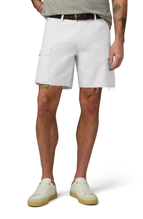 ジョーズ メンズ ボトムス ハーフパンツ・ショーツ ショートパンツ Joes McArthuraw Hem Cargo Shorts White ホワイト