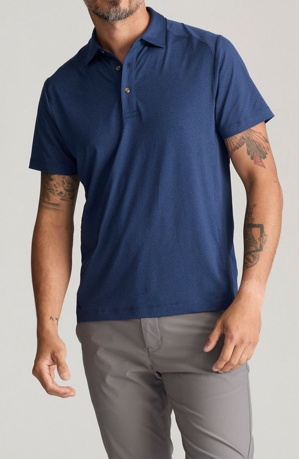 アンタックイット メンズ トップス ポロシャツ UNTUCKit Solid Performance Polo Navy ネイビー