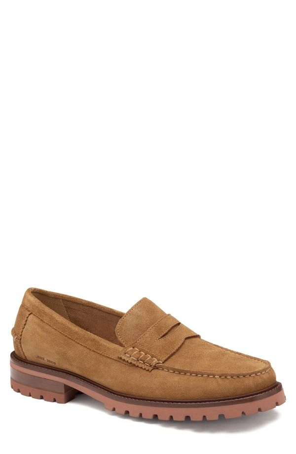 ジョンストンアンドマーフィー メンズ シューズ スリッポン・ローファー Johnston Murphy Collier Penny Loafer Snuff Suede