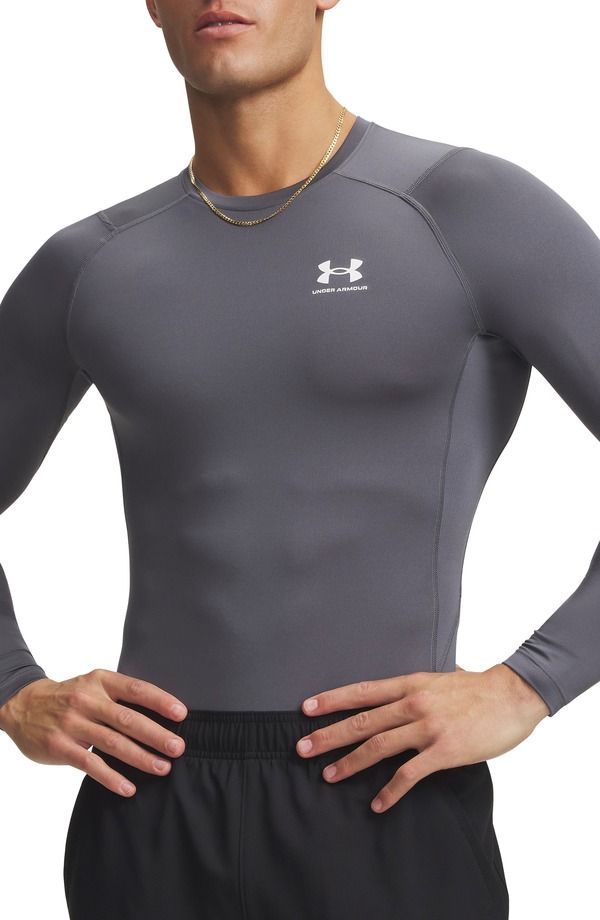 アンダーアーマー メンズ トップス Tシャツ Under Armour HeatGear Compression Long Sleeve Top Castlerock