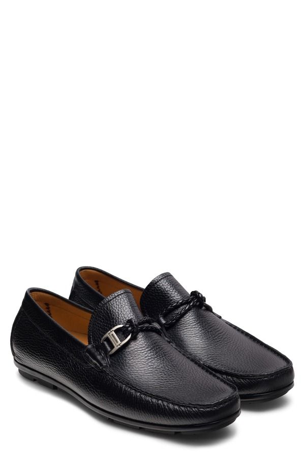 マグナーニ メンズ シューズ スリッポン・ローファー Magnanni Monterey Braid Bit Loafer Black ブラック