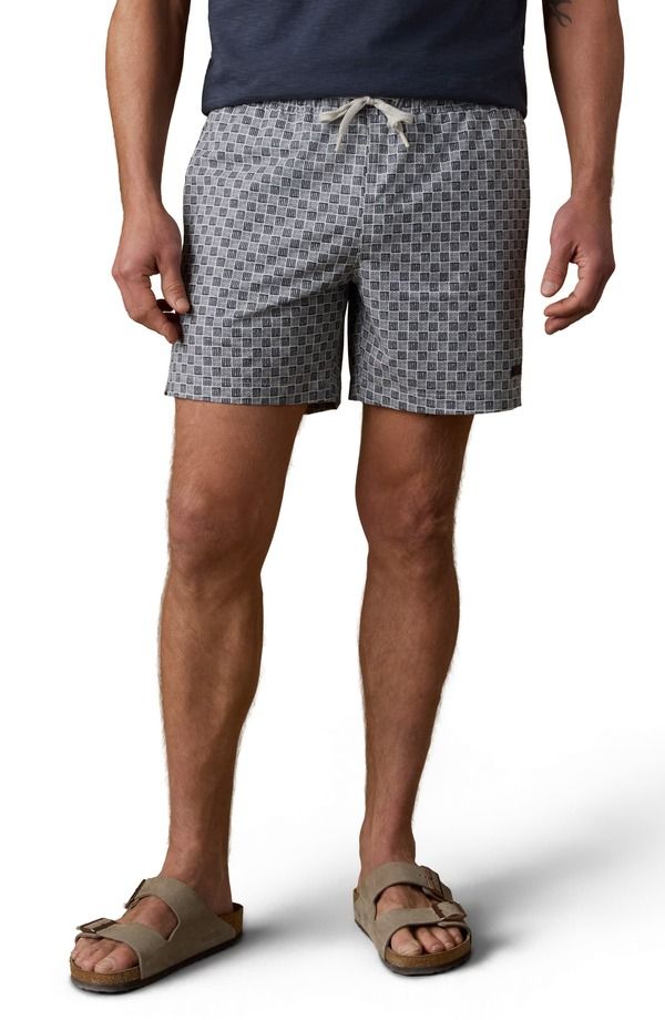 ファレティ メンズ 水着 ハーフパンツ・ショーツ Faherty All Day Swim Trunks Graphite Shell Bricks グラファイト