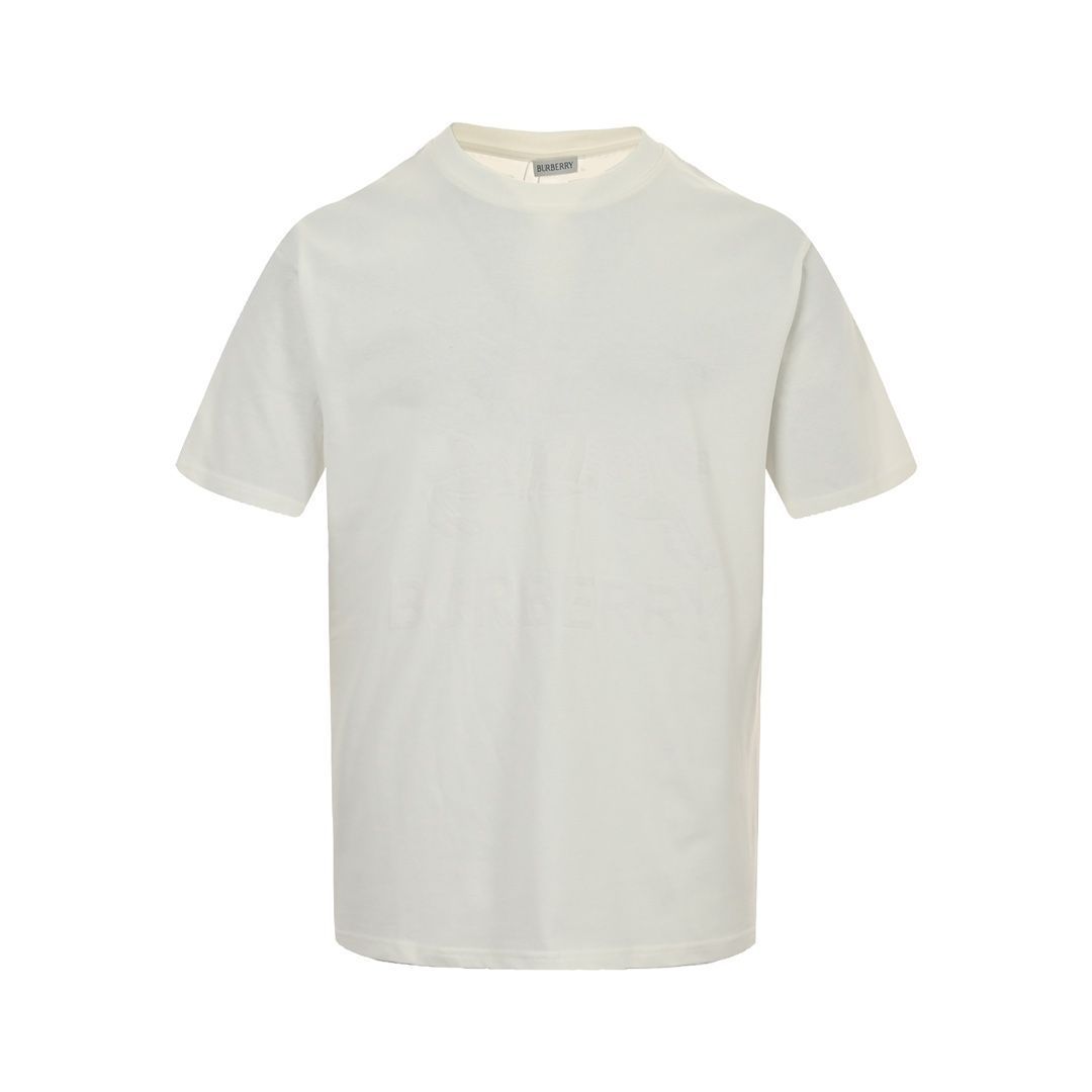 【今日特価】Burberry 24ss フロッキングライディングホースプリント T シャツ