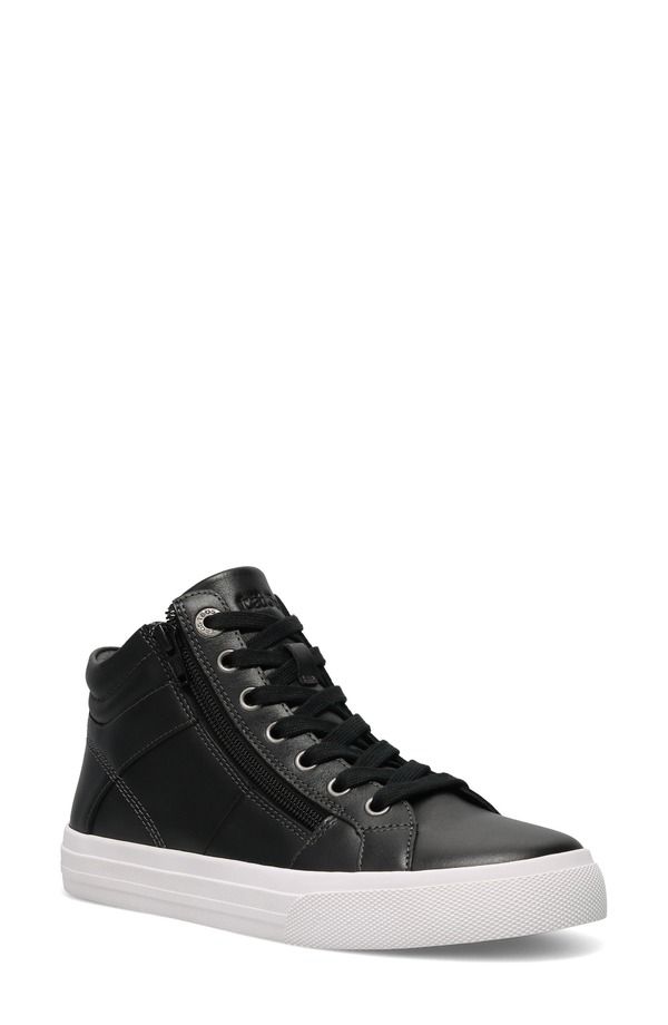 タウス レディース シューズ スニーカー Taos Winner High Top Sneaker Black White ホワイト