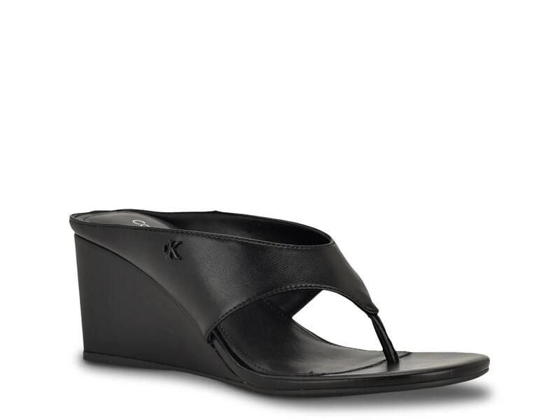 カルバンクライン レディース シューズ サンダル Calvin KleinMarchela Wedge Sandal Black ブラック
