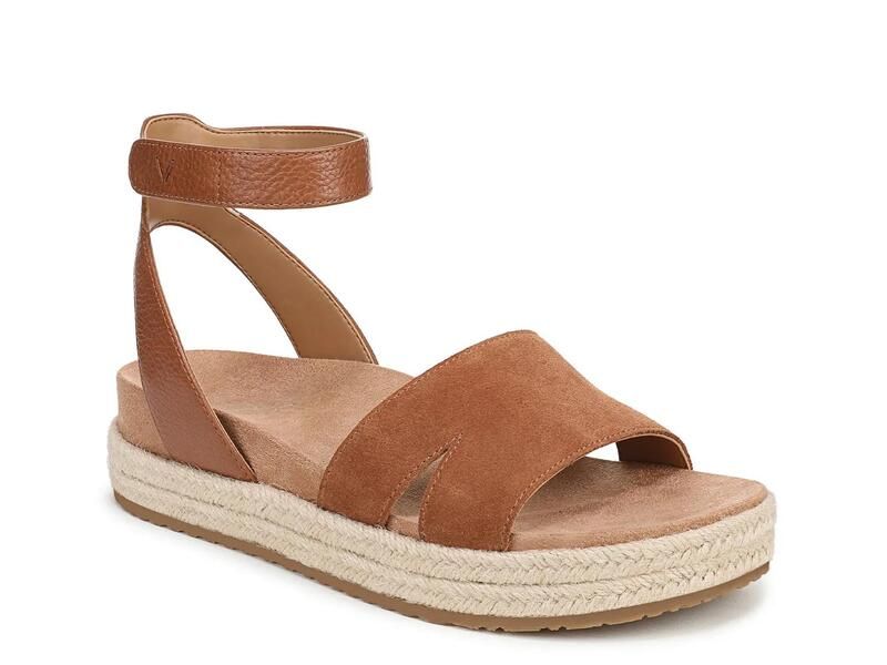 バイオニック レディース シューズ サンダル VionicYucca Espadrille Wedge Sandal Tan Suede タン