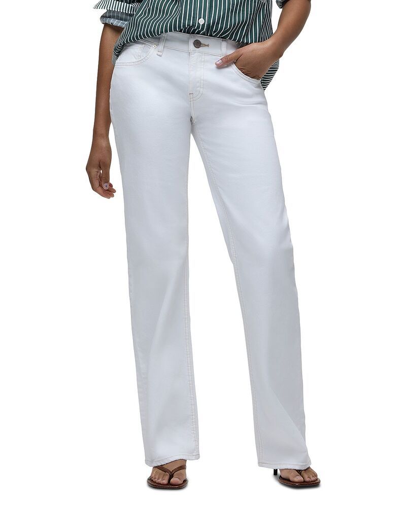 ハドソン レディース ボトムス デニムパンツ ローライズ ジーンズ Hudson Kelli Low Rise Loose Straight Jeans White ホワイト