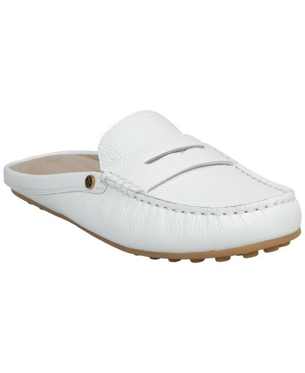 ジャーニ ベルニーニ レディース シューズ スリッポン・ローファー Giani Bernini Womens Aimeey Slip On Driver Mules White Leather ホワイ