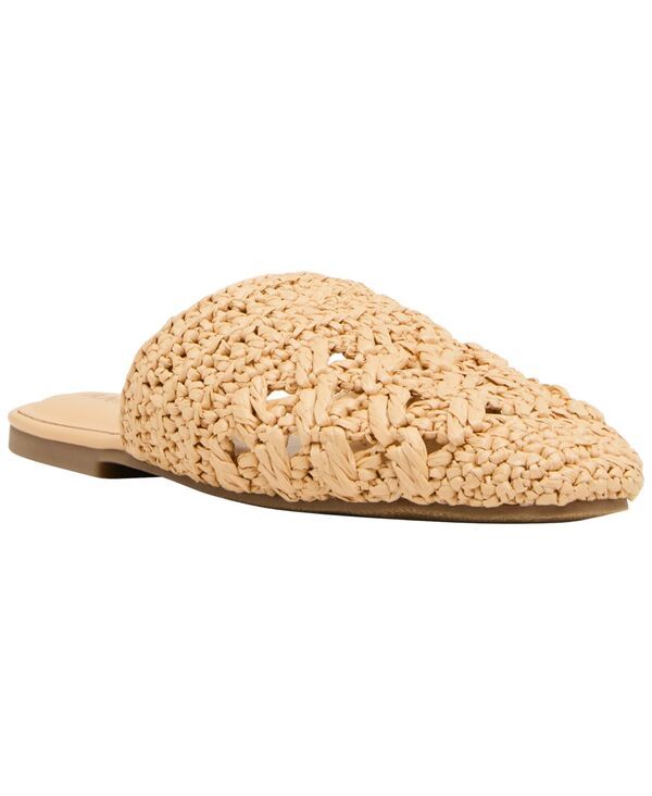 アンクライン レディース シューズ スリッポン・ローファー Anne Klein Womensam Woven Crafted Slip On Mules Nude
