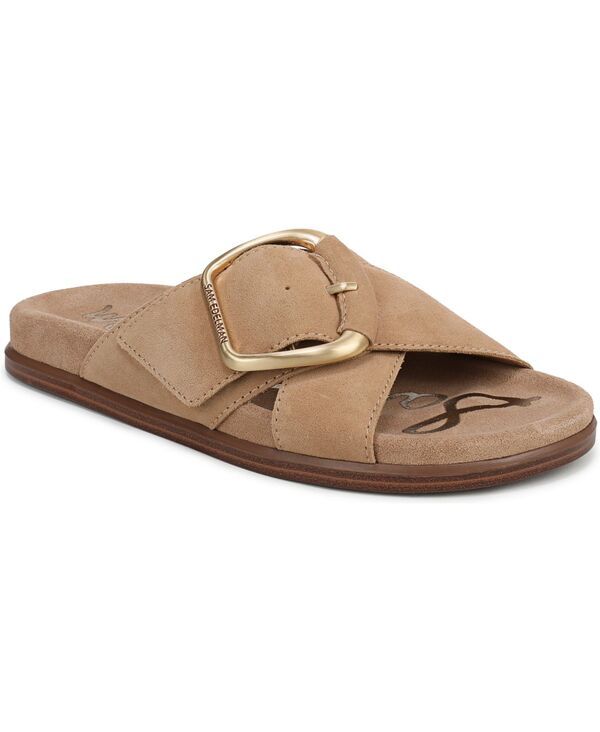 サムエデルマン レディース シューズ サンダル Sam Edelman Womens Darla Slide Flat Sandals Lightan Suede タン