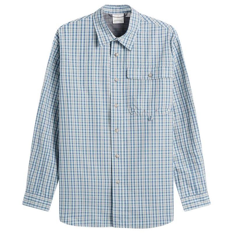 グラミチ メンズ トップス シャツ Gramicci Poplin Millwood Shirt Blue ブルー