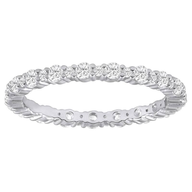 Alyson Layne レディース アクセサリー リング Alyson Layne 10k Gold 34 CaratW LabGrown Diamond Round Eternity Band 1
