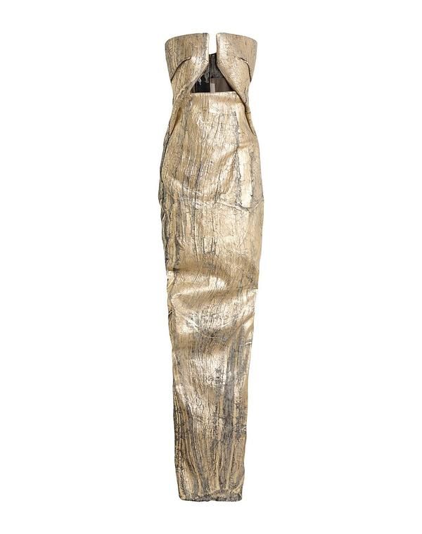 リックオウエンス レディース トップス ワンピース RICK OWENS Gold ゴールド