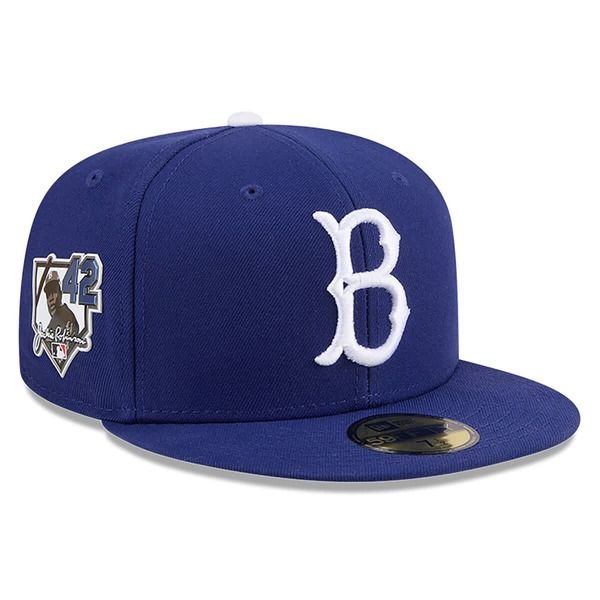 ニューエラ メンズ アクセサリー 帽子 Mens New Era Royal Brooklyn Dodgers 2026 Jackie Robinson Day 59FIFTY Fitted Hat