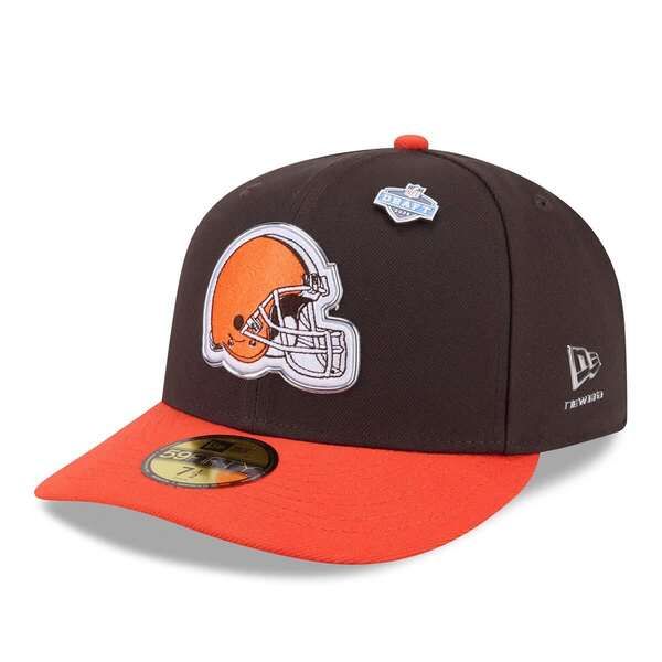 ニューエラ メンズ アクセサリー 帽子 Mens New Era BrownOrange Cleveland Browns 2026 NFL Draft PreCurved 59FIFTY Fitte