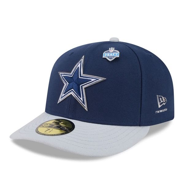 ニューエラ メンズ アクセサリー 帽子 Mens New Era NavySilver Dallas Cowboys 2026 NFL Draft PreCurved 59FIFTY Fitted H