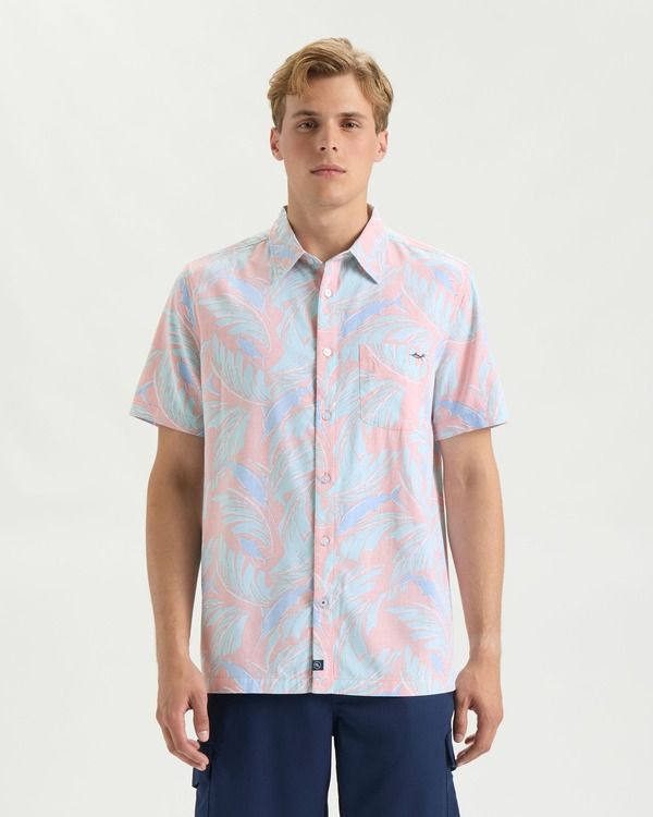 ソルトライフ メンズ トップス シャツ Salt Life Palm Promenade Woven Shirt Grapefruit