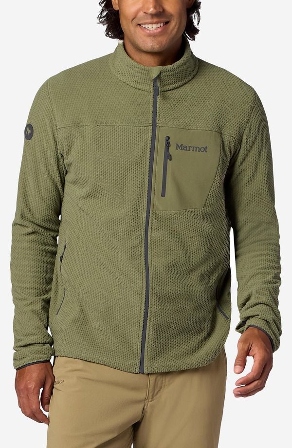 マーモット メンズ アウター パーカー・スウェット フリース ジャケット Marmot AirFleece Jacket Olive Grove オリーブ