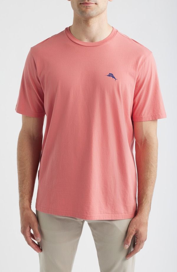 トッミーバハマ メンズ トップス Tシャツ グラフィック Tommy Bahamarlin Waves Graphic TShirt Red Sunset レッド