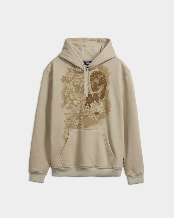 エコー メンズ アウター パーカー・スウェット ECKO Phantom Widow Hoodie Beige ベージュ